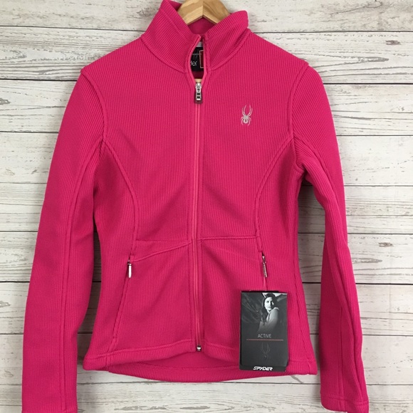 Spyder Jackets & Blazers - NWT Spyder mid core ribbed sweater zip jacket